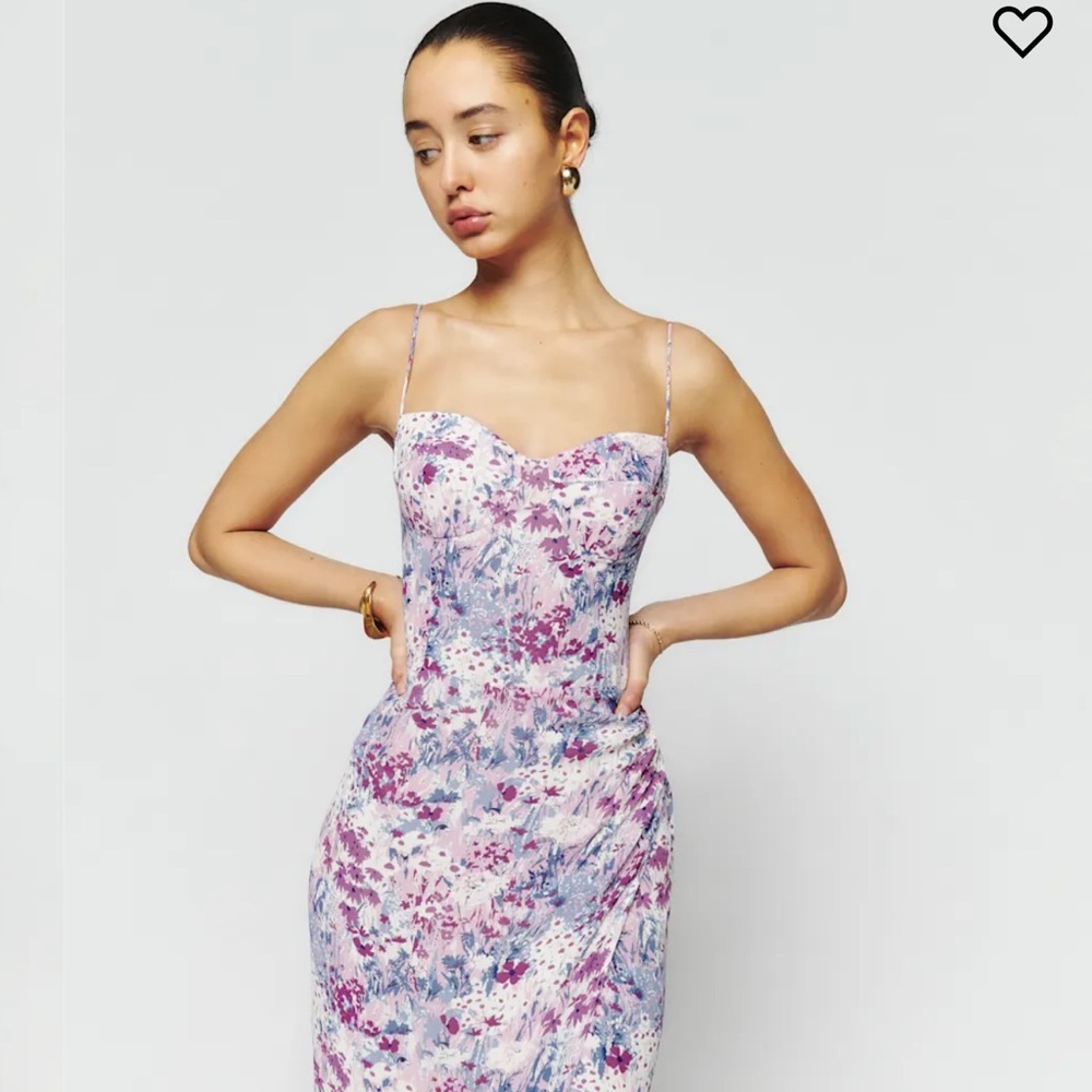 Reformation Kourtney Dress in Morning Dew